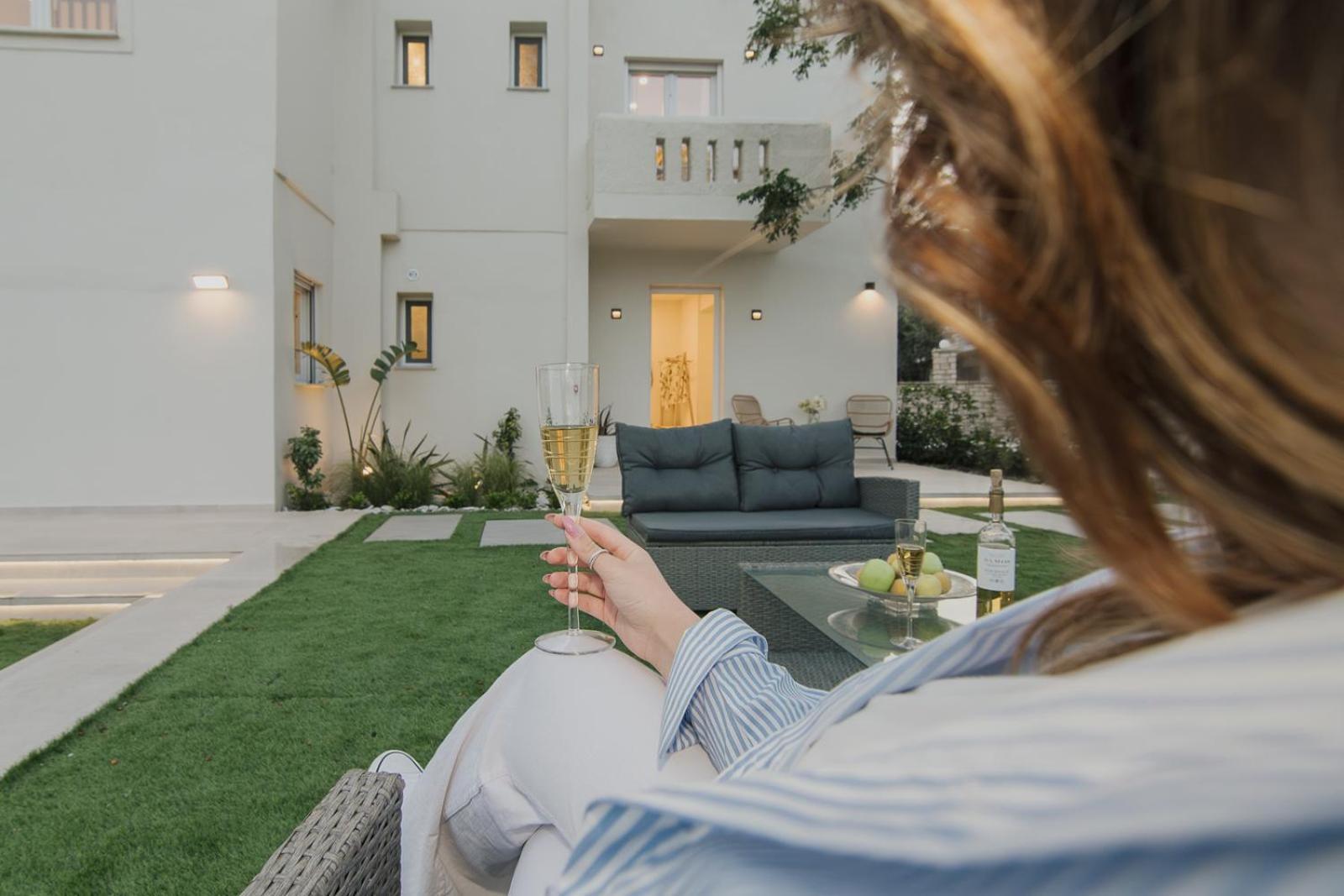 Le Jardin Apartments Kampos Marathokampou Exterior foto